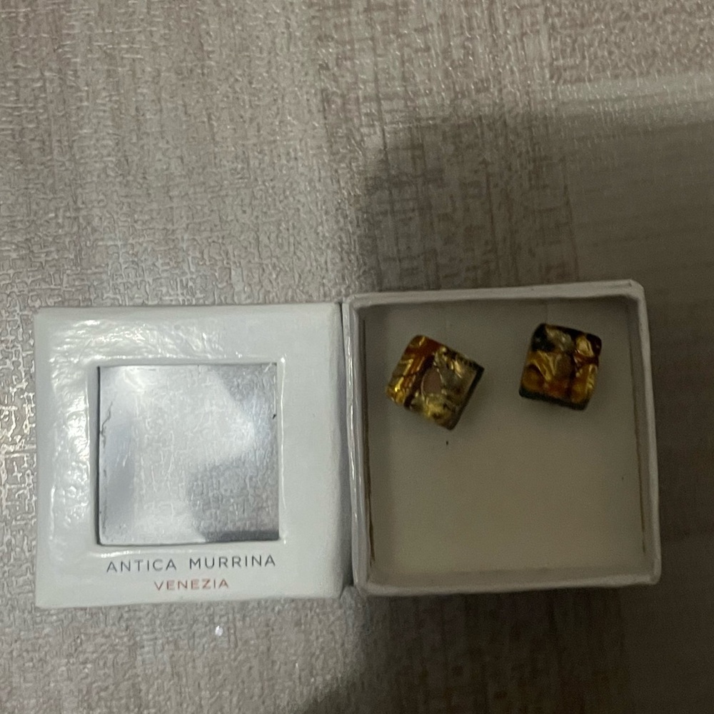 Antica Murrina Glass of Venice Murano glass post earrings